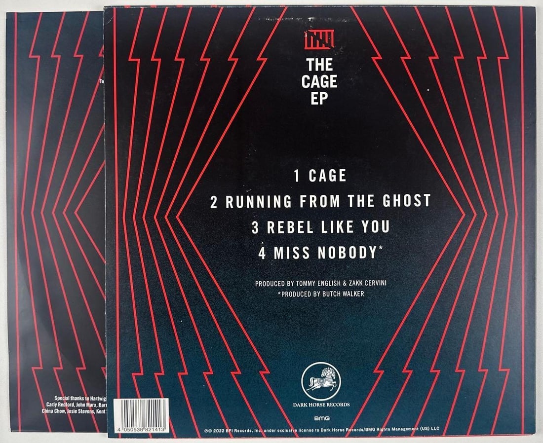 Billy Idol Signed "The Cage EP" Album (Beckett Authentication) - 2