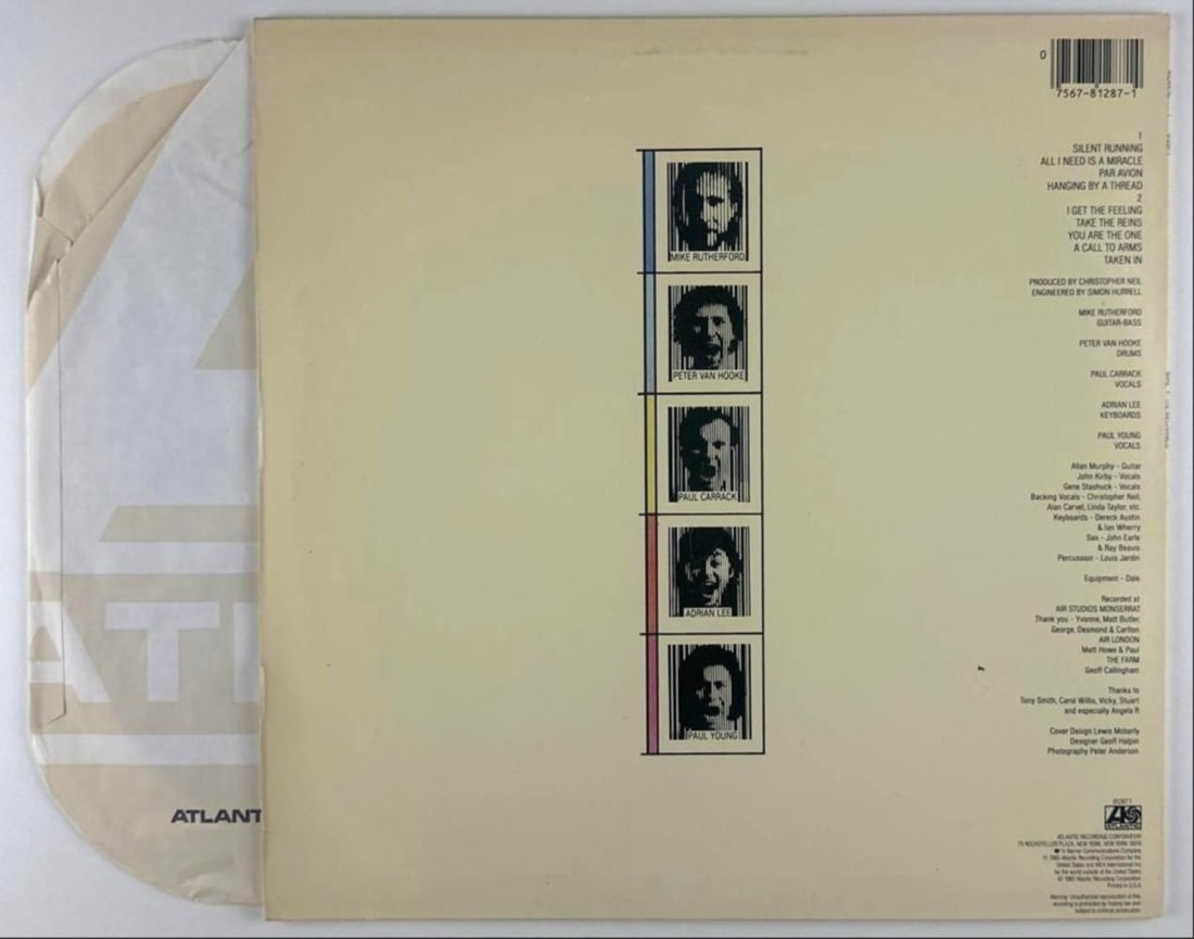 Paul Carrack Signed Mike and the Mechanics Self-Titled Album (JSA) - 2