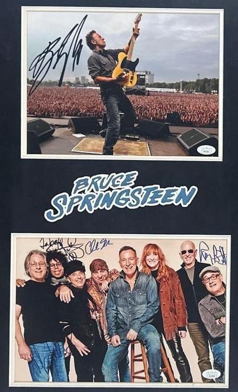 Bruce Springsteen & the E Street Band Group Signed Framed Display (6 Sigs) (JSA) - 2