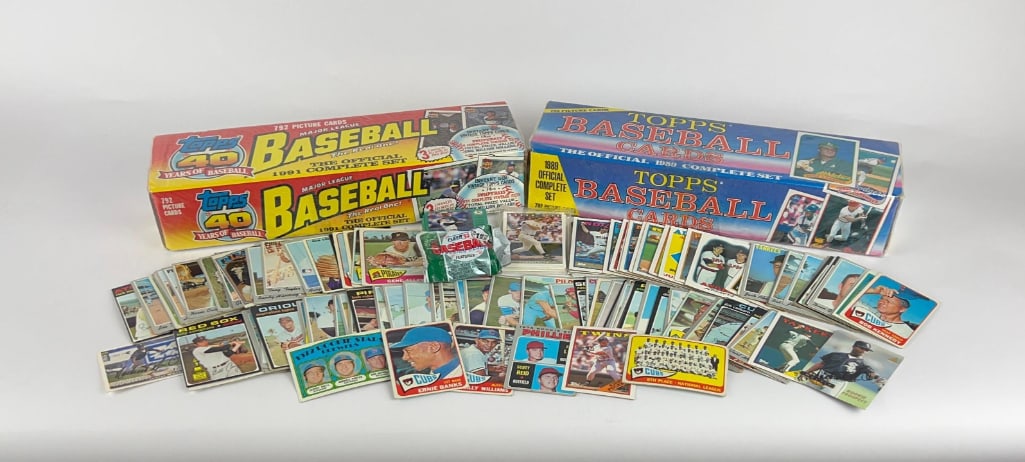 Baseball Card Collection Lot Including Still Sealed 1989 Topps Set & 1991 Topps "40 Years" Set (1 of 4)