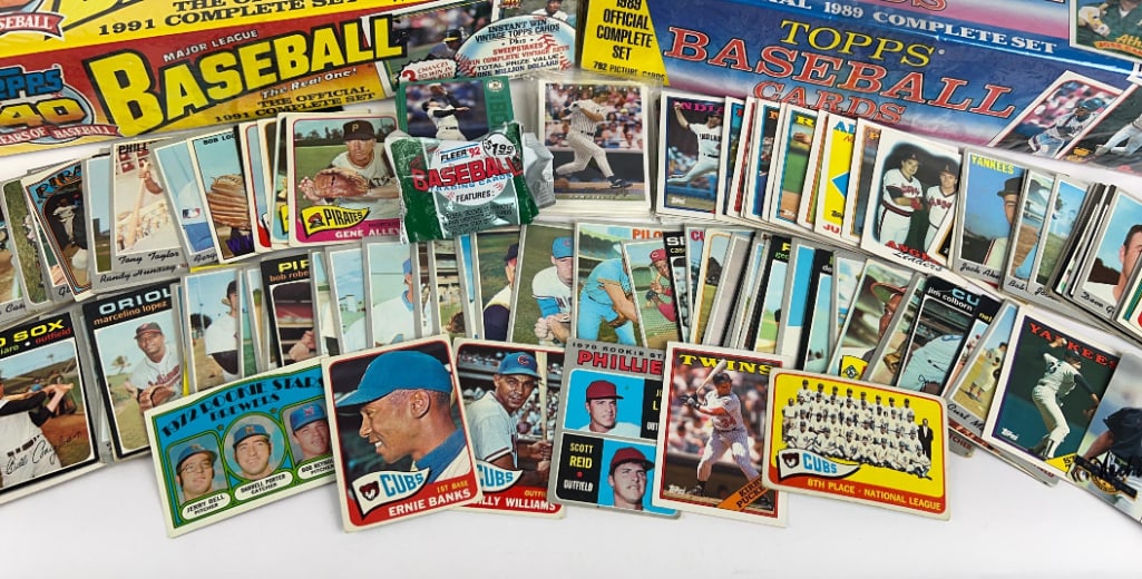 Baseball Card Collection Lot Including Still Sealed 1989 Topps Set & 1991 Topps "40 Years" Set - 2