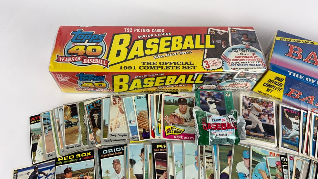 Baseball Card Collection Lot Including Still Sealed 1989 Topps Set & 1991 Topps "40 Years" Set - 3