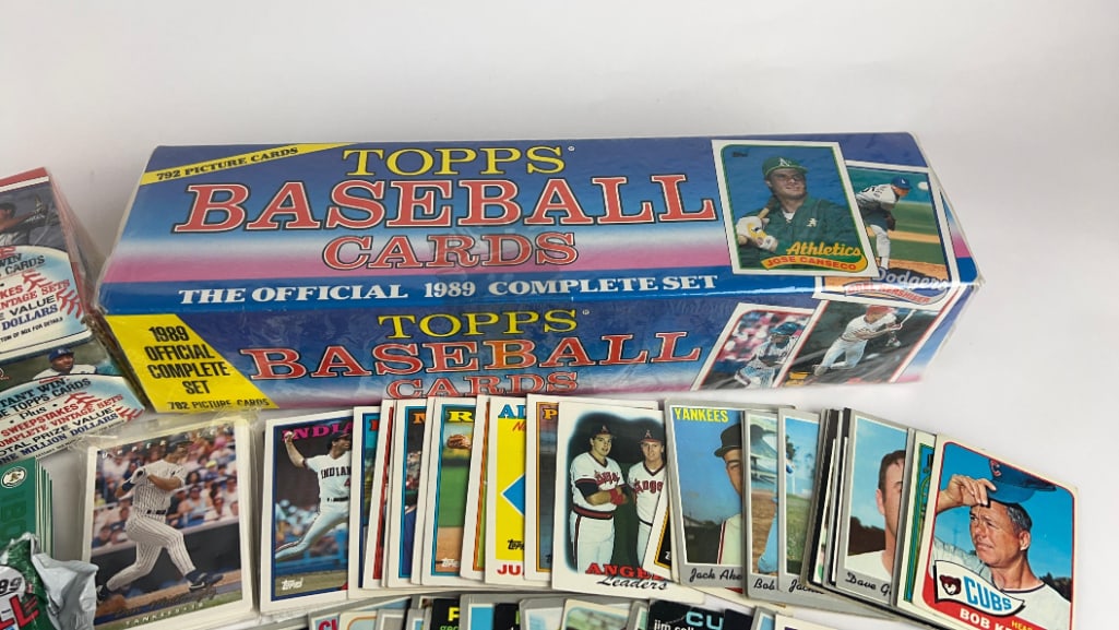 Baseball Card Collection Lot Including Still Sealed 1989 Topps Set & 1991 Topps "40 Years" Set - 4