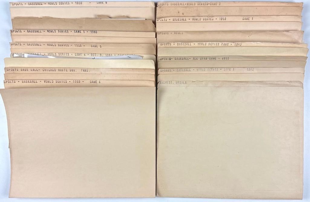 Extensive Vintage Original Type I Baseball Photo Archive 90+ Photos (1950s–60s World Series) - 2