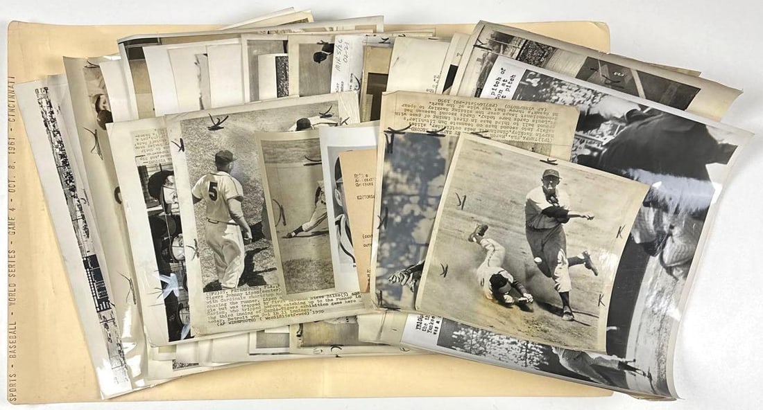 Extensive Vintage Original Type I Baseball Photo Archive 90+ Photos (1950s–60s World Series) - 3