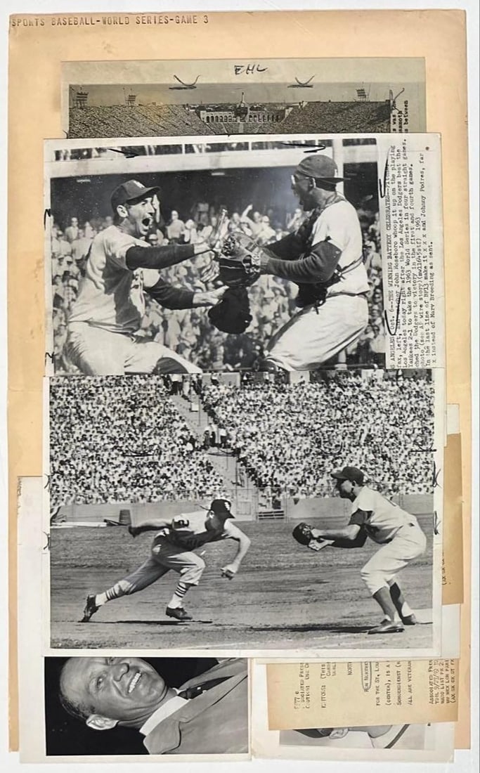 Extensive Vintage Original Type I Baseball Photo Archive 90+ Photos (1950s–60s World Series) - 6