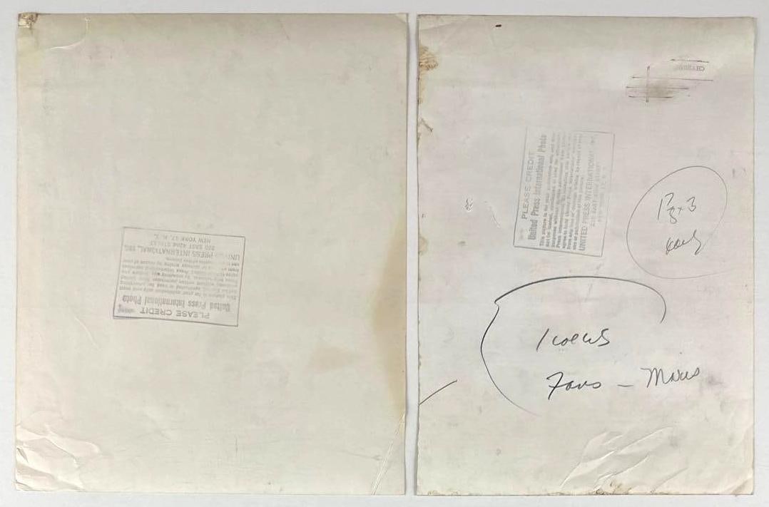 Roger Maris New York Yankees 1961 United Press International News Service Photos Lot of (2) - 2