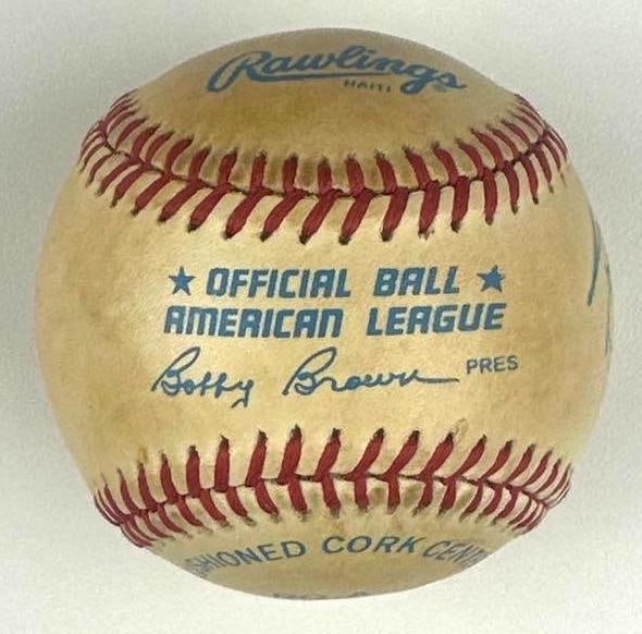 George Steinbrenner Signed Rawlings Brand Official American League Baseball (JSA) - 2