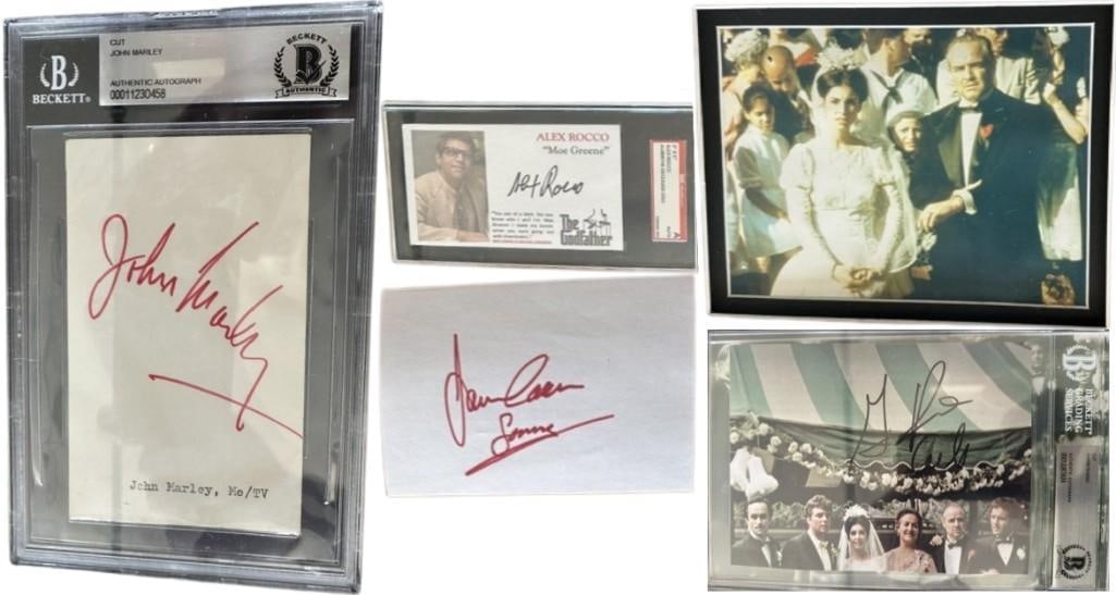 Godfather Impressive Cast Signed 50" x 40" Matted Display (11 Sigs) - 4