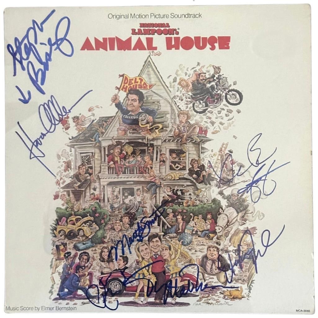 Animal House Multi-Cast Signed 30.5" x 25.5" Soundtrack Album & Check Framed Display (8 Sigs) - 2