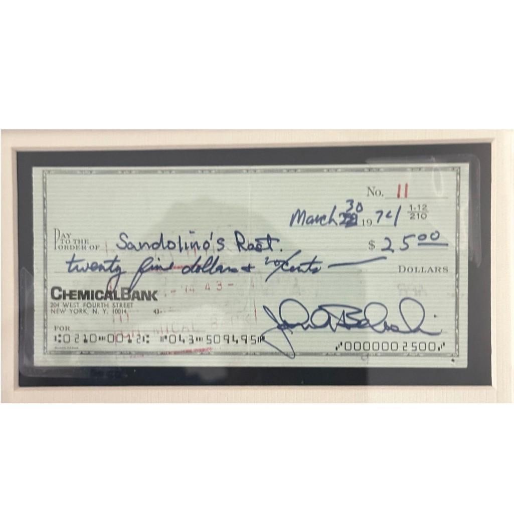 Animal House Multi-Cast Signed 30.5" x 25.5" Soundtrack Album & Check Framed Display (8 Sigs) - 3