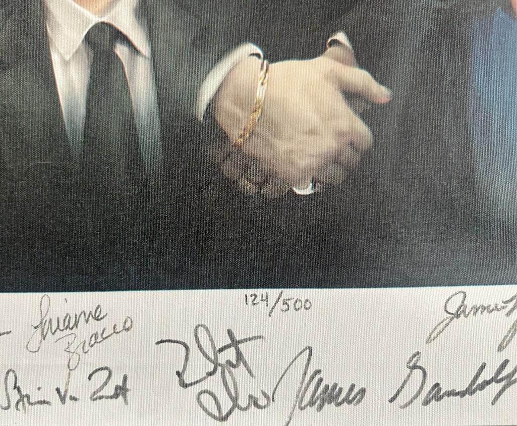 The Sopranos Multi-Cast Signed 32" x 39" Painted Canvas Framed Display (17 Sigs) (Third Party) - 4