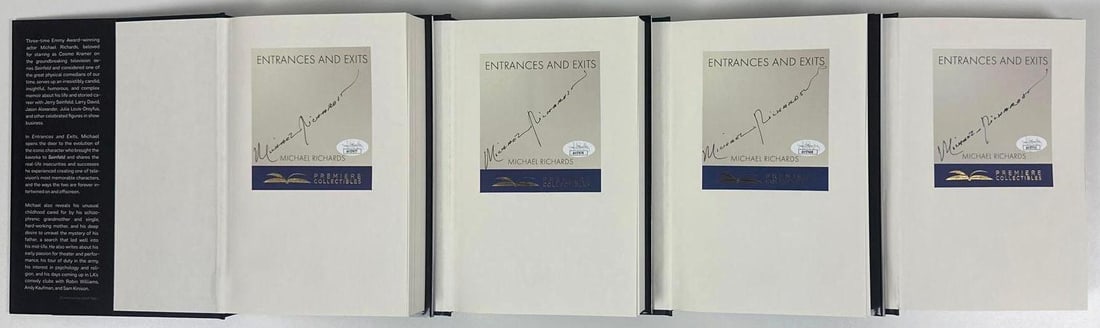 Seinfeld: Michael Richards Signed Lot of (4) "Entrances & Exits" Books (JSA) - 3