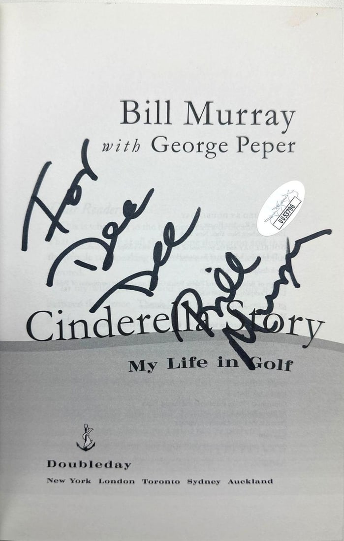 Bill Murray Signed "Cinderella Story: My Life in Golf" Book (JSA Authentication) - 2