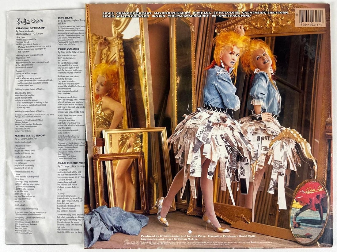 Cyndi Lauper Signed "True Colors" Album (JSA Authentication) - 2