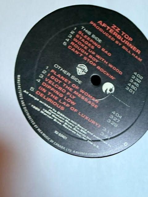 ZZ Top Group Signed "Afterburner" Album (3 Sigs) (Epperson LOA) - 3