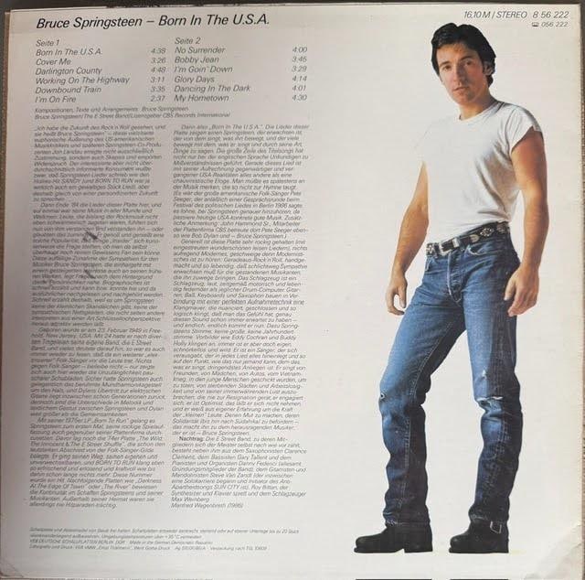 Bruce Springsteen Signed "Born in the U.S.A." Album (Epperson LOA) - 2