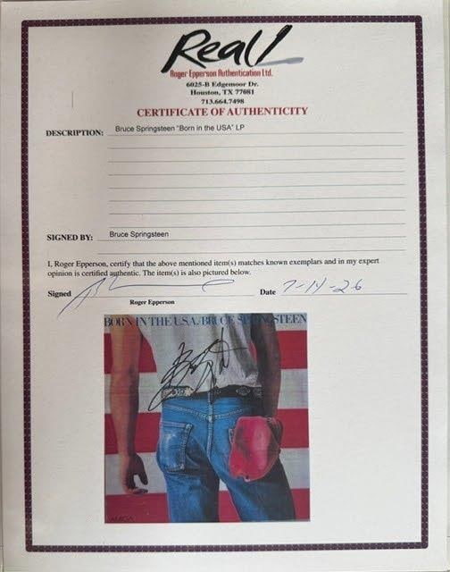 Bruce Springsteen Signed "Born in the U.S.A." Album (Epperson LOA) - 4