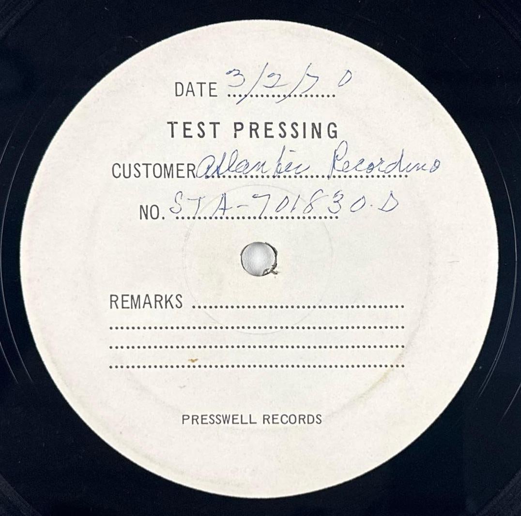 Crosby, Stills, Nash & Young 1970 "Deja Vu" Original Test Pressing (Chip Rachlin Collection) - 2