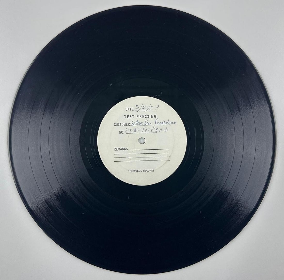 Crosby, Stills, Nash & Young 1970 "Deja Vu" Original Test Pressing (Chip Rachlin Collection) - 3