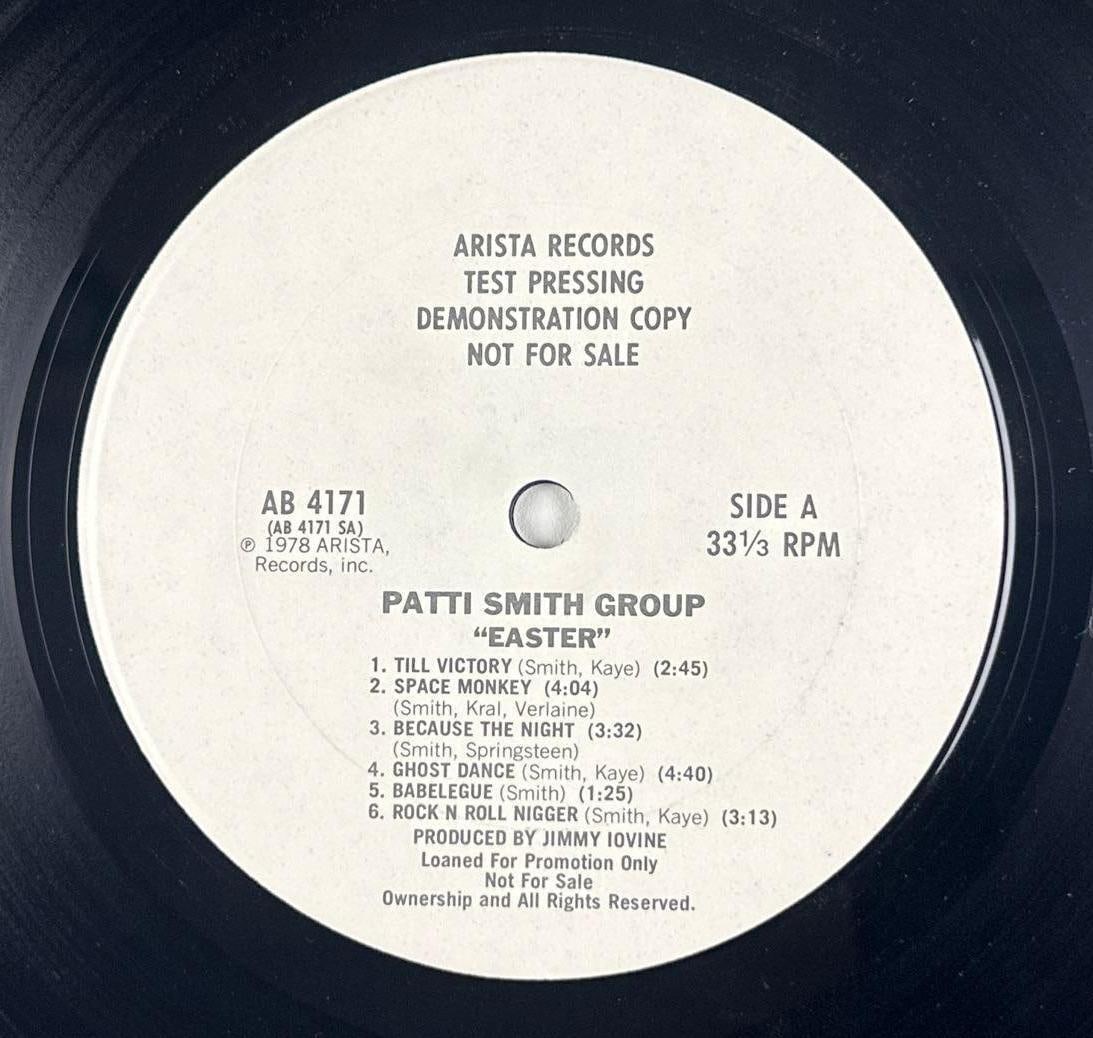 Patti Smith Group "Easter" Original 1978 Test Pressing Album (Chip Rachlin Collection) - 6