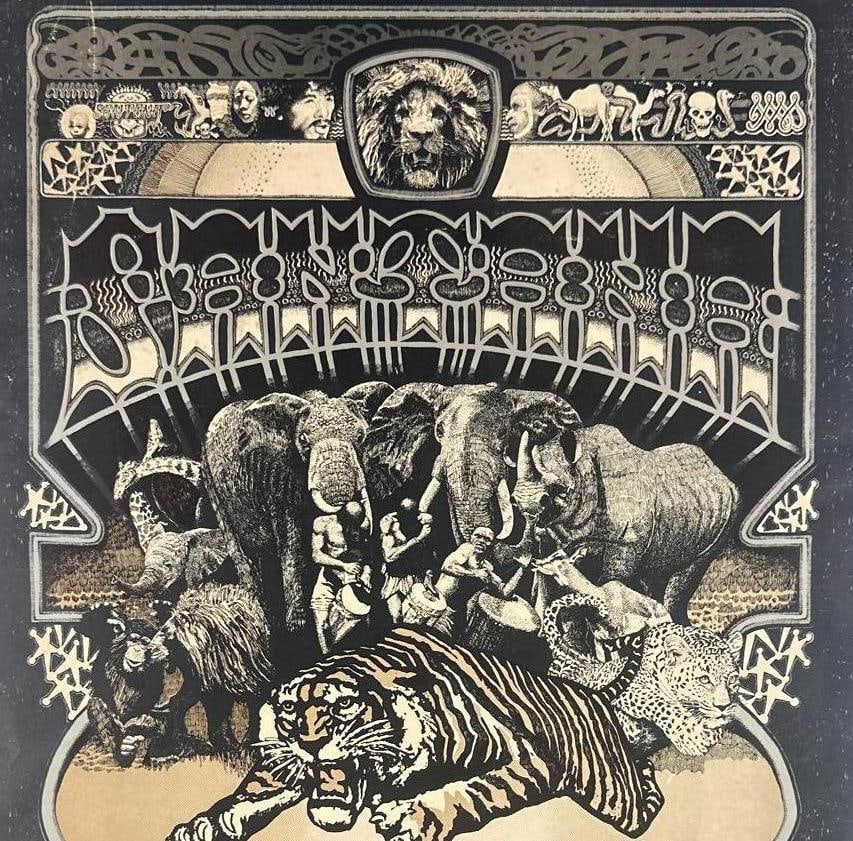 Santana Vintage 1970 Bill Graham Fillmore West Concert Poster (Chip Rachlin Collection) - 3