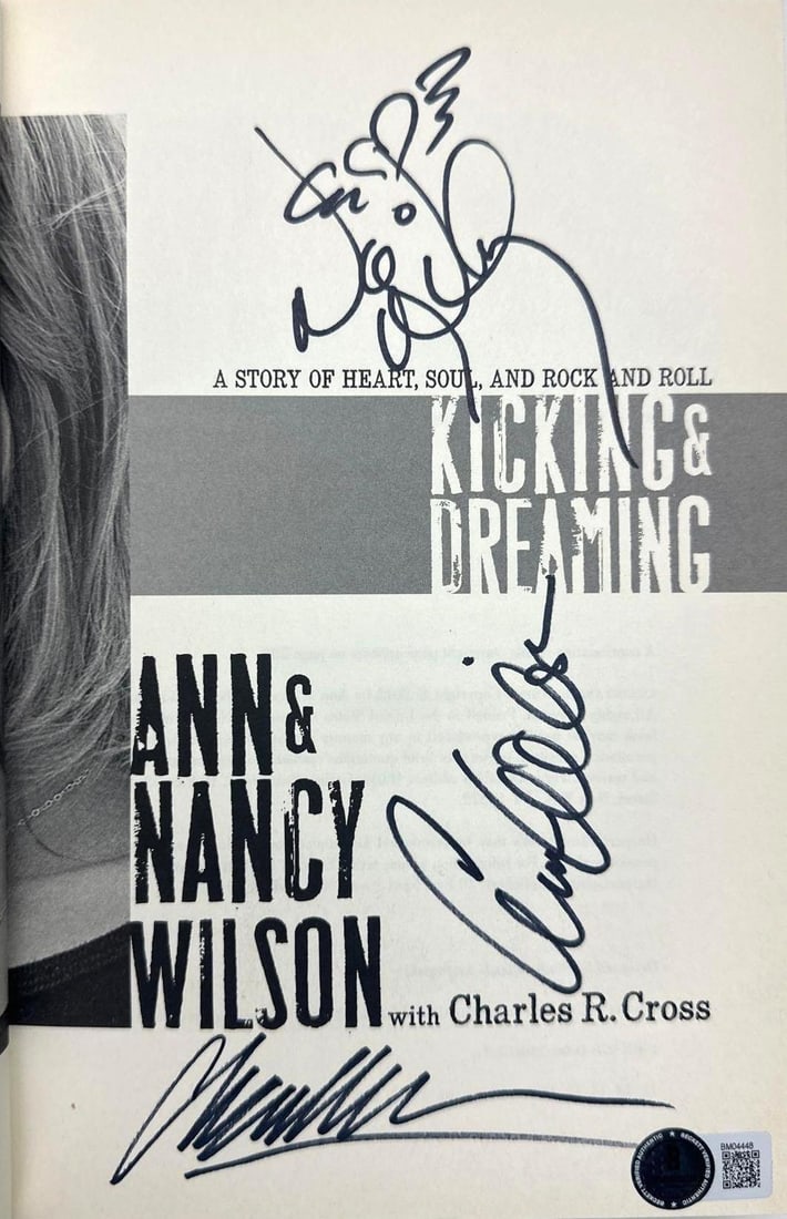 Heart: Ann & Nancy Wilson Signed "Kicking & Dreaming" Book (2 Sigs) (Beckett Authentication) - 2
