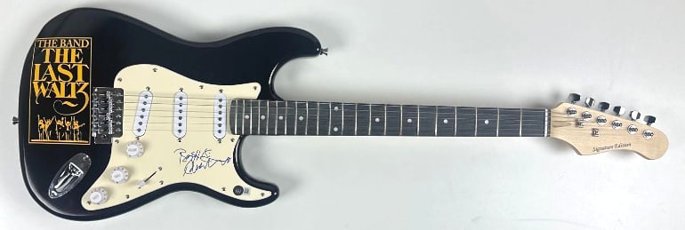 The Band: Robbie Robertson Signed "The Last Waltz" Graphics Stratocaster-Style Guitar (BAS) - 2