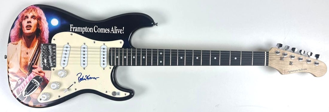 Peter Frampton Signed "Frampton Comes Alive" Custom Graphics Stratocaster-Style Guitar (Beckett) - 2