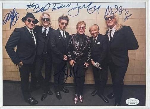 Elton John Signed "Royal Albert Hall" Ticket & Multi-Signed 8" x 10" Photo Framed Display (6 Sigs) - 3