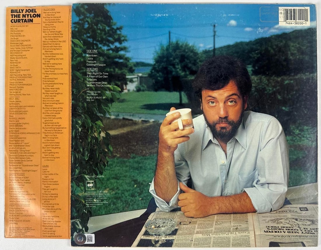 Billy Joel Signed "The Nylon Curtain" Album (Beckett Authentication) - 2