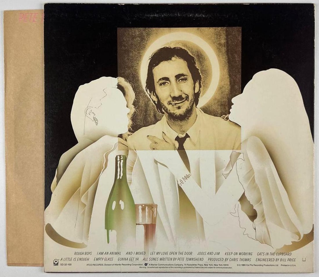 The Who: Pete Townshend Signed "Empty Glass" Album (JSA Authentication) - 2