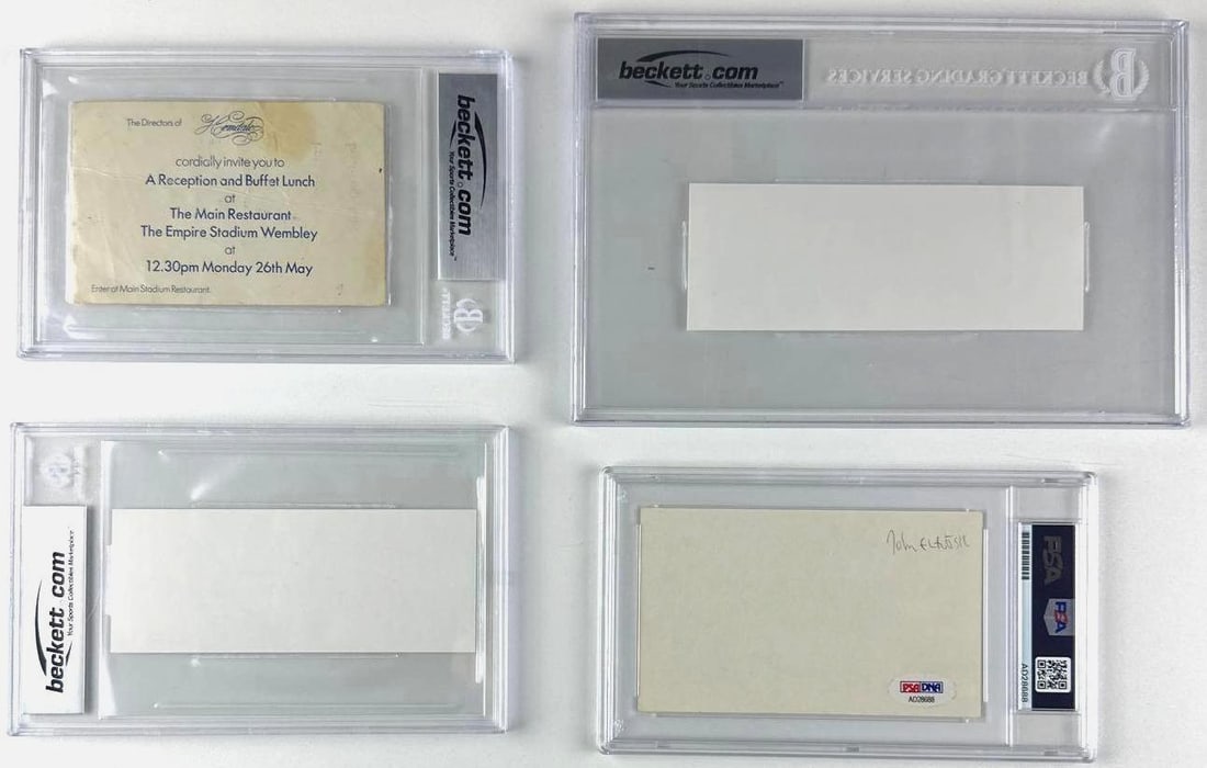 The Who Complete Group Signed Set of (4) Cuts w/ Keith Moon (Beckett & PSA/DNA) - 2