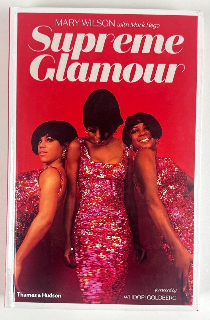 The Supremes: Mary Wilson Signed "Supreme Glamour" Book (Third Party Guaranteed): Color hardcover 12.25" x 18" book signed on the inside front page in black ballpoint pen by The Supremes singer Mary Wilson. In fine condition. Provenance Eaton & Brennan Auctions guarantees this lot 