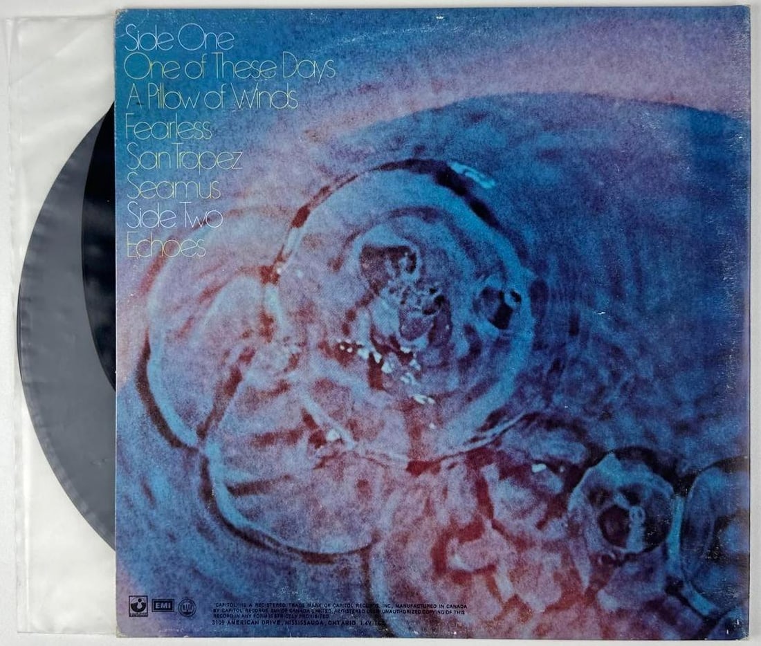 Pink Floyd: Nick Mason Signed "Meddle" Album (JSA Authentication) - 2