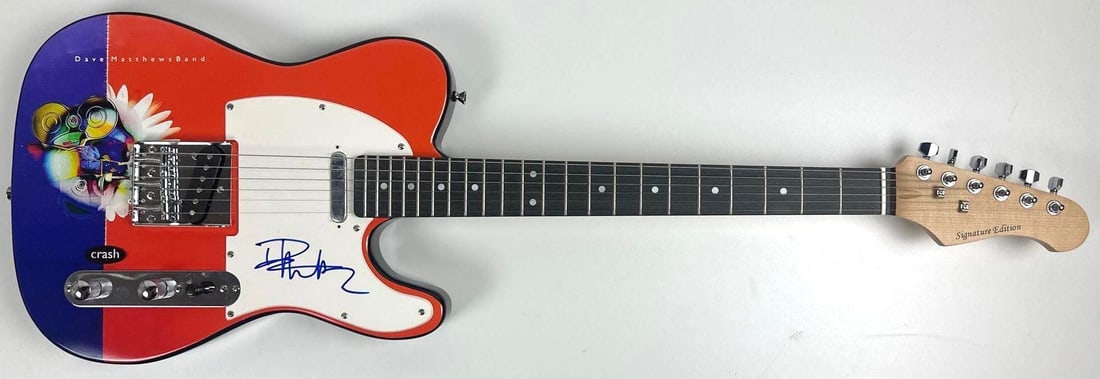Dave Matthews Signed "Crash" Custom Graphics Telecaster-Style Guitar (JSA Authentication) - 2