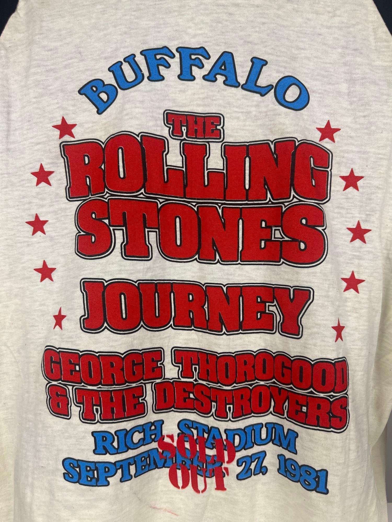 Rolling Stones Vintage 1981 Concert T-Shirt w/ Journey (Chip Rachlin Collection) - 4