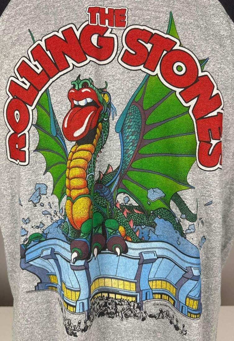 Rolling Stones Vintage 1981 Tour "Detroit" T-Shirt w/ Santana (Chip Rachlin Collection) - 2