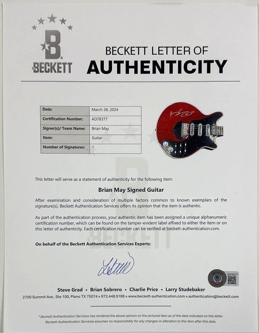 Queen: Brian May Signed Special "Brian May Edition" Electric Guitar (Beckett Authentication) - 4