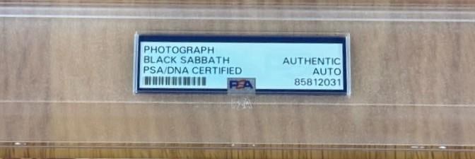 Black Sabbath Group Signed 8" x 10" Photo (4 Sigs) (PSA/DNA & Beckett Authentication) - 3