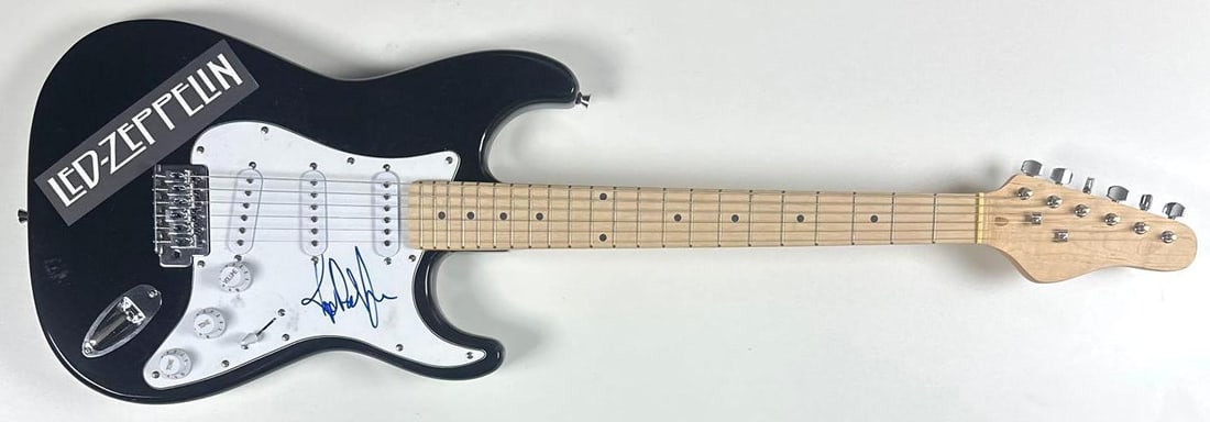 Led Zeppelin: John Paul Jones Signed Stratocaster-Style Electric Guitar (JSA) - 2