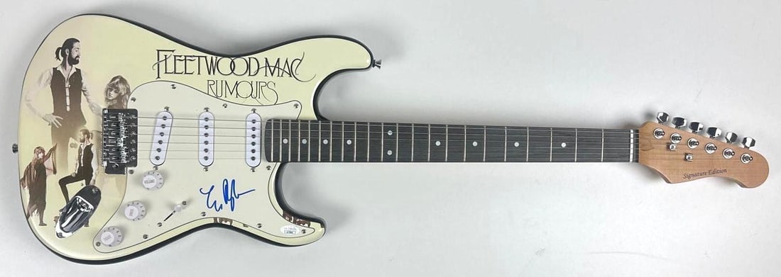Fleetwood Mac: Lindsey Buckingham Signed "Rumors" Graphics Stratocaster-Style Guitar (JSA) - 2