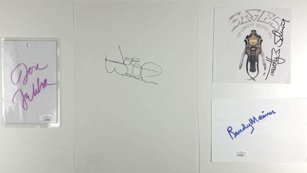 Eagles Group Signed Multi-Lot of Pass, Papers & Photos (4 Sigs) (Beckett & JSA) (1 of 6)