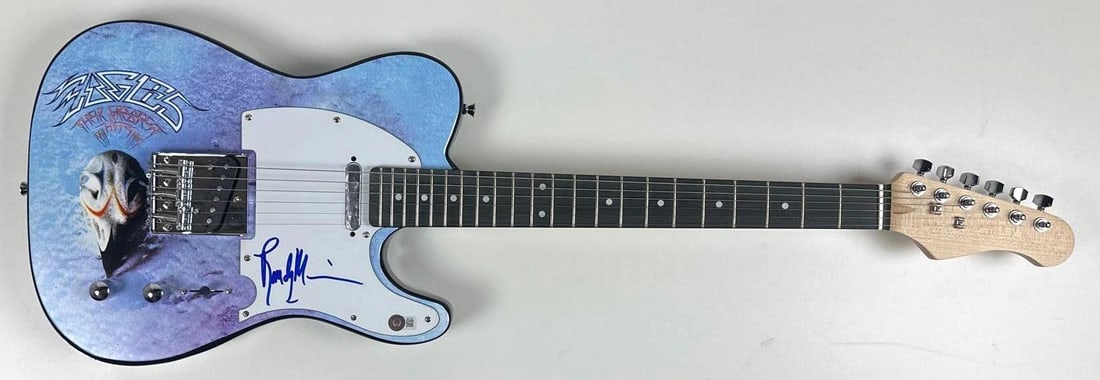 Eagles: Randy Meisner Signed "Their Greatest Hits 1971-1975" Graphics Tele-Style Guitar (BAS) - 2