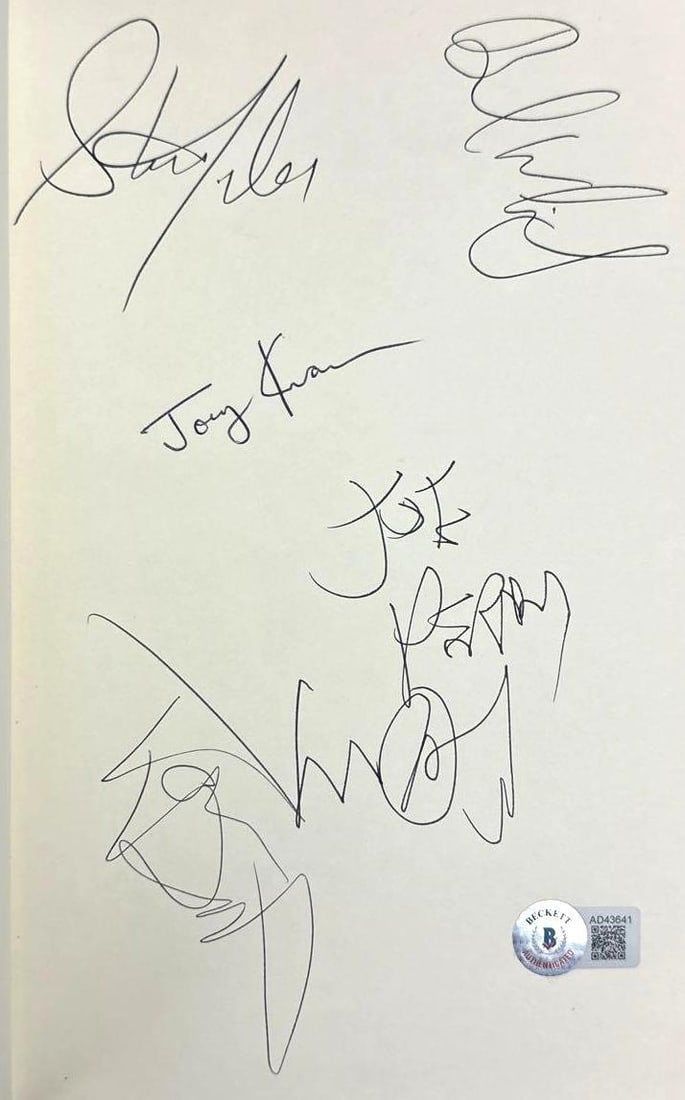 Aerosmith Fully Group Signed "Walk This Way" Autobiography Book (5 Sigs) (Beckett) - 2