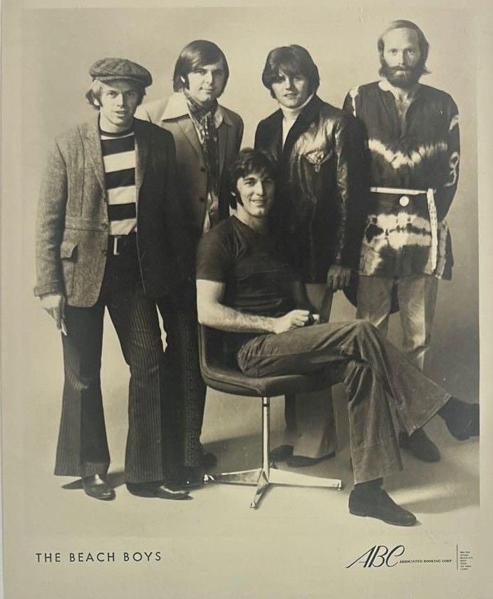 The Beach Boys Vintage 10" x 8" 1969 Promo Photo Chip Rachlin Collection): Black-and-white 10" x 8" promotional photo taken in 1969. In fine condition. Provenance: From the personal collection of music industry executive Chip Rachlin. Provenance Charles "Chip" Rachlin