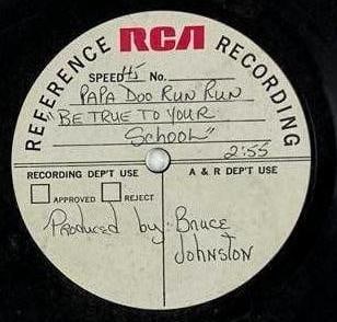 Beach Boys Bruce Johnston "Be True to Your School" RCA Reference Recording (Chip Rachlin Collection) - 2