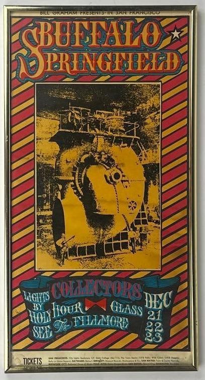 Buffalo Springfield 1967 Bill Graham Fillmore Framed Concert Poster (Chip Rachlin Collection) (1 of 3)