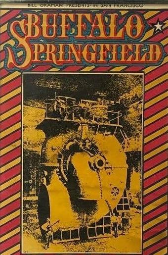 Buffalo Springfield 1967 Bill Graham Fillmore Framed Concert Poster (Chip Rachlin Collection) - 2