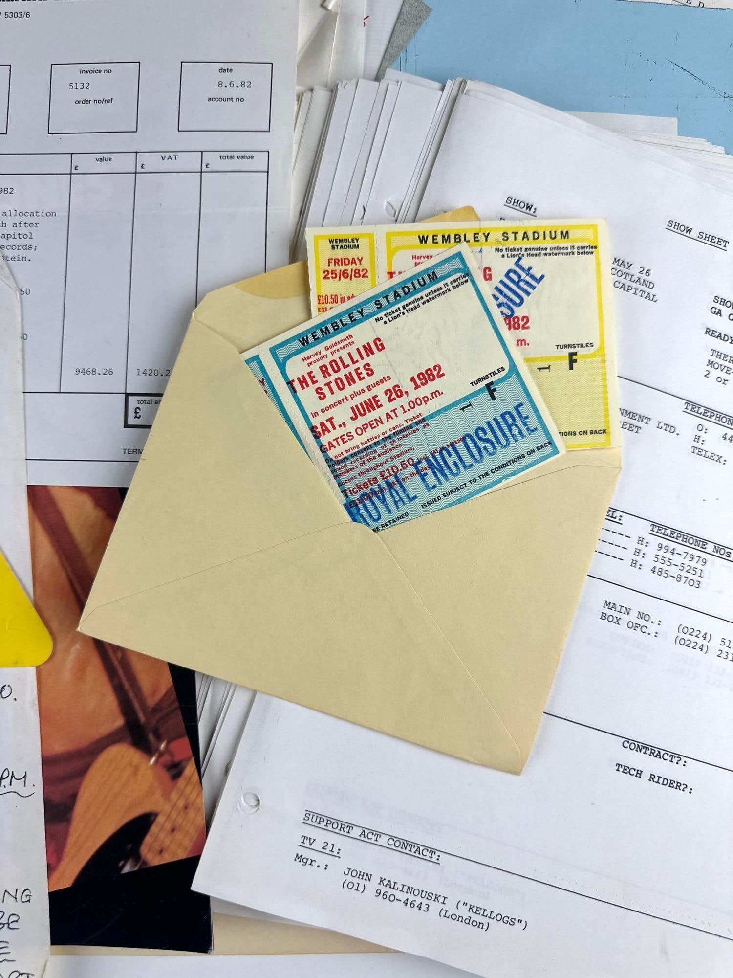 The Rolling Stones 1982 European Tour Extensive Working Archive (Chip Rachlin Collection) - 3